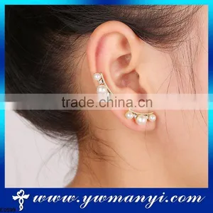 Hot Selling Lovely Cute Pearl Stud Earring Cuff With Factory Price E0599 thumbnail-1
