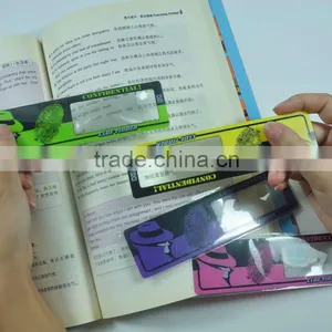 New Gift Idea PVC Magnifier Bookmark Printing Your Name Cards thumbnail-1