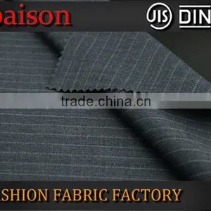 High Quality Heavy Woven Stripe Fabric Gray Black for Alpaca Suit thumbnail-3