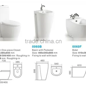 Chaozhou Ceramic Toilet Sanitary Ware Bathroom Toilet Set thumbnail-2