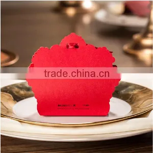 Wholesale Red Paper Wedding Gift Boxes For Sugar/Chocolate thumbnail-3
