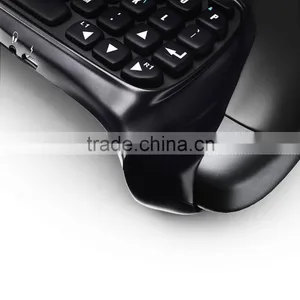 Propshiping Black Bluetooth Mini Wireless Chatpad Message Keyboard for Sony Playstation 4 PS4 Controller Gmaepad thumbnail-4