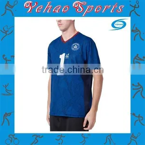 Blue Soccer Uniform With Your Number and Logo Unique Design Soccer Uniform thumbnail-2