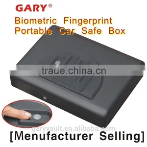 Wholesale- MS500 Micro Vault Biometric Fingerprint Portable Car Gun Mini Security Storage Steel Safe Box, Document File Safe thumbnail-1