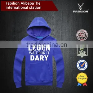 Fashion Loose Kangaroo Pocket Custom Wholesale for Bright Letters Printed Hoodies thumbnail-6
