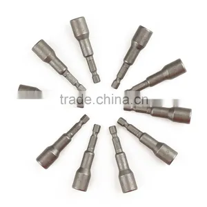 10Pieces 65mm Power Nut Driver Bit Set With Magnet thumbnail-1