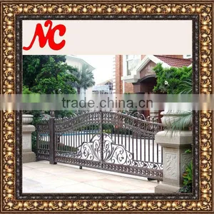 Modern Fashionable Wrought Iron House Gate Designs thumbnail-4