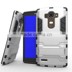 Hot Selling Hybrid Kickstand TPU PC Armor Case Iron Man Cellphone Case For LG G4 Note thumbnail-6
