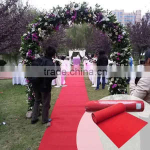 Red Color Needle Punched Nonwoven Fabric Wedding Carpet thumbnail-1