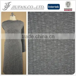 Jiufan Textile Knitted 100% Poly Fabric Good Quality Designed Rib Hacci Fabric thumbnail-1