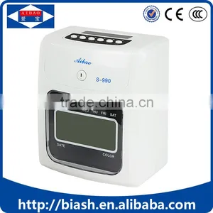 Employee Punch Time Card Time Clock Attendance Machine thumbnail-1