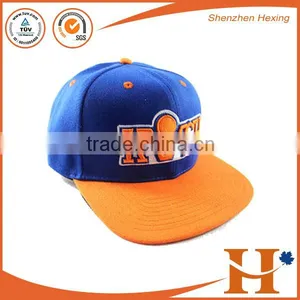 2016 Top Quality 100% Polyester Brim Embroidery Snapback Cap thumbnail-3
