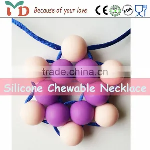 Silicone Teething Baby Beads/Food Grade Chewing Bulk Loose Beads For Baby Nursing Necklace Jewelry DIY thumbnail-5