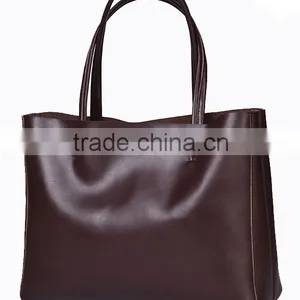 Newest Design Simple and Elegant Genuine Leather Handbag thumbnail-3