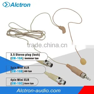 Alctron EM-10B Ear-hanging Mic With 3 Pins Mini XLR Connector,Pro Ear-hanging Mic,condenser Ear-hanging Mic thumbnail-1