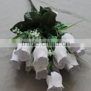 18 Heads Decoration Cheap Artificial Flower Rose Bud thumbnail-4