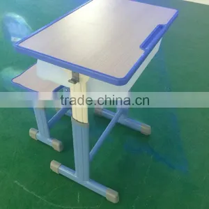 Adjustable School Desk and Chair School Furniture School Desk With Bench HXZY045 thumbnail-3