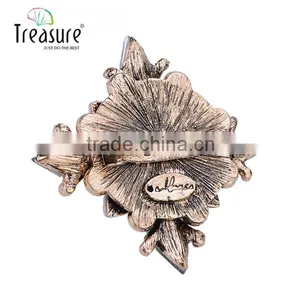 2015 New Products New Model With High Quality Artificial Flower Rhinestone Brooch Wholesale Jewelry China thumbnail-5