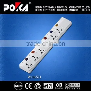 13A 250V Multi Extension Cord Socket Outlet With Individual Switches thumbnail-1