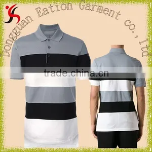 Stylish Classic Stripe Vintage Varsity Polo T-shirt for Men thumbnail-1