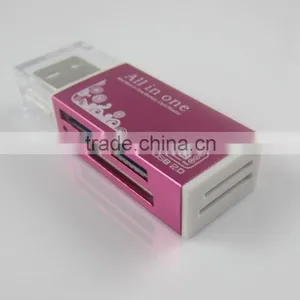 All in One Aluminium Memory Micro SD SDHC TF MS M2 Card Reader thumbnail-5