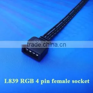 24V 4 Pin 2.54 Pitch LED Male / Male Adapter Flexible Connector for Use RGB LED Strips thumbnail-5