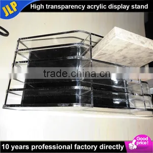 Luxury High Quality Marble Display Stand Acrylic Decorative Stone Display Rack thumbnail-2