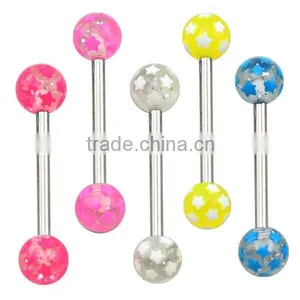 TR01062 Resin Printed Body Jewelry Fake Tongue Piercing thumbnail-6