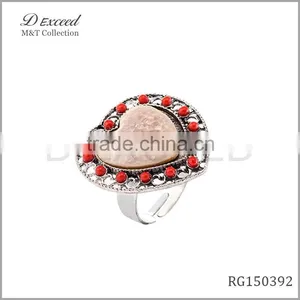 2015 Treedy High Quality Big Stone Ring Designs for Girls thumbnail-1