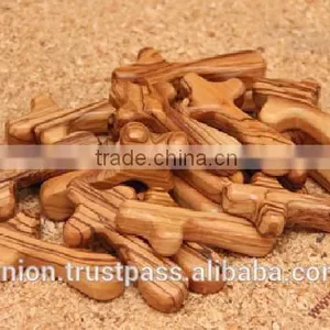 Olive Wood Hand Carved Cross thumbnail-1