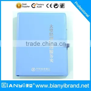 Logo Printed Top Quality pu Custom Leather Cheap Portfolio With Front Pocket thumbnail-1