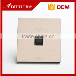 BIHU Brand Aluminium Brushed Computer Wall Socket Rj11 Outlet Plug thumbnail-5