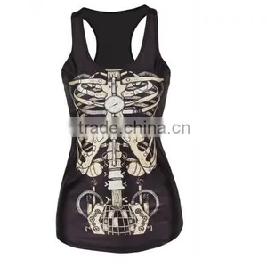 Red Hair Girl 3D Graphic Printed Women Casual Vest Camisole Top thumbnail-2