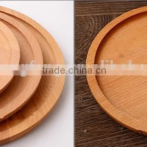 Round Wooden Eco-friendly Fruit Tray, Kids Dinner Plate ,Western Food Storage Tray thumbnail-6