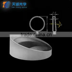 Optical Glass Quartz Prism Round Wedge Prism thumbnail-1