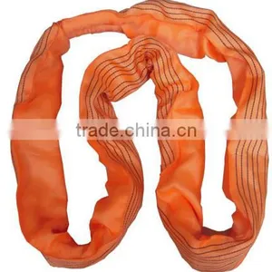 100% Polyester Orange Round Sling Lifting Belt thumbnail-4