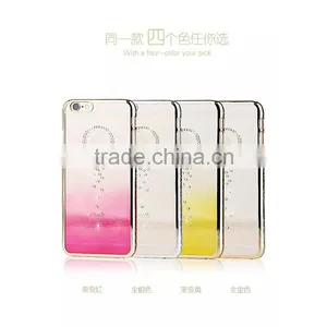 2016 Newest Mobile Phone Cover Case Electroplate Diamond Image Tpu for IPhone 6 6s 6plus thumbnail-1