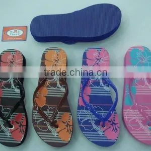 663 LOULUEN Custom Lady Wedge Heel Slippers Flip Flops For Women Wholesale thumbnail-1