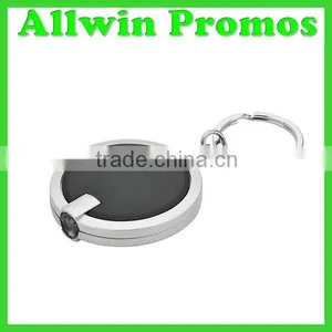 Promotional Plastic Round LED Key Chain thumbnail-3