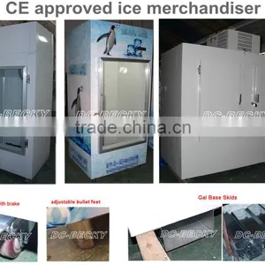 New Design Cihlled and Freezing Ice Merchandiser for Gas Station Ice Storage Bin thumbnail-4