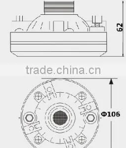80W SIREN SPEAKER DRIVER UNIT thumbnail-2