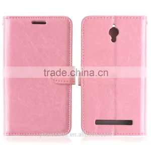 Hot Sale PU Leather Mobile Phone Flip Wallet Kickstand Case for ASUS Zenfone C ZC451CG thumbnail-6