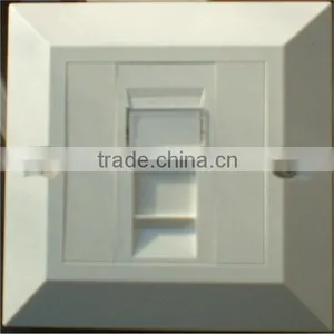 China Supply High Quality Cat6 Double Port Rangle J45 Network Face Plate With Low Price thumbnail-3