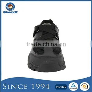 New Design Stylish Magic Sticker Breathable Children Black School Shoes thumbnail-2