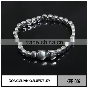Wholesale Price Charm Stainless Steel Jewelry, Bracelet Jewelry With Green Crystal thumbnail-2