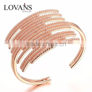 Gold Plated Jewelry Costume Gold Bangle For Ladies Jewelry Factory Direct FB055 thumbnail-1