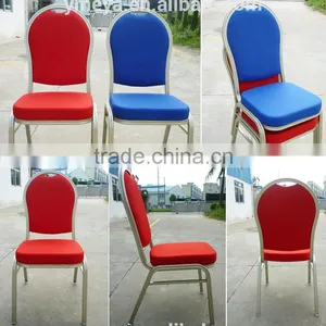 Wholesale Hotel Furniture Banquet Hall Chair Aluminum Frame Used Banquet Chair for Sale thumbnail-2