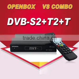 Wholesales DVB-S2+T2 HD Combo Satellite Receiver V8 Combo1080p Digital Decoder With IKS CCCAM Free IPTV Youtube Biss Key thumbnail-2