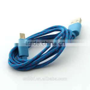 Braided Fabric 1 Metre 3 ft Micro-USB Charger Cable For Samsung Nokia LG thumbnail-4