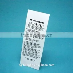 Polyester Care Label For Garment thumbnail-1
